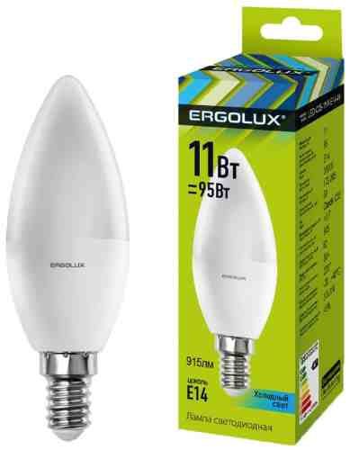 Лампа светодиодная Ergolux LED E14 11Вт арт. 1078673
