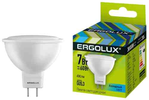Лампа светодиодная Ergolux LED GU5.3 7Вт арт. 1078735
