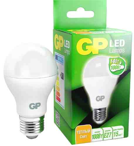 Лампа светодиодная GP LED E27 14Вт арт. 854990