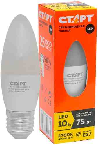 Лампа светодиодная СТАРТ ECO LED Candle E27 10W арт. 1115882