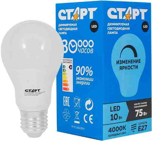 Лампа светодиодная Старт LED GLS E27 10W арт. 1115954