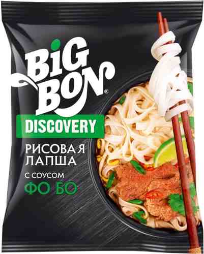 Лапша Big Bon Discovery Рисовая по-вьетнамски соусом Фо Бо 65г арт. 1029228