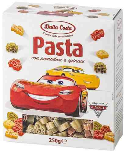 Макароны Dalla Costa Disney Тачки со шпинатом и томатами 250г арт. 312252