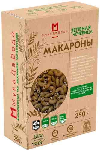 Макароны МукаДаВода из зеленой Чечевицы 250г арт. 1209560