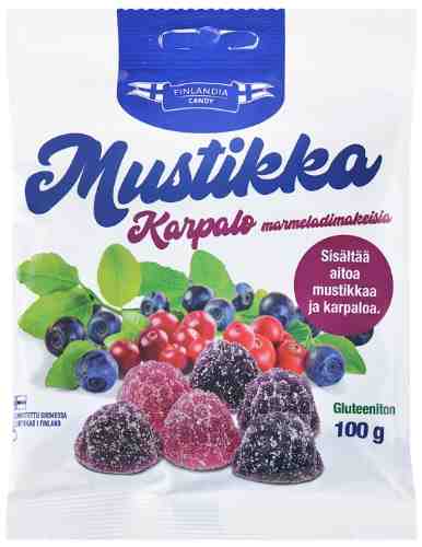 Мармелад Finlandia candy Черника и клюква 100г арт. 514840