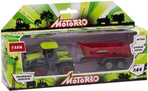 Машинка Motorro 1:64 Спецтехника Трактор Фермер арт. 1180781