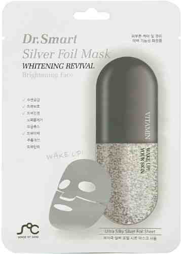 Маска для лица Dr. Smart Silver Foil Mask Whitening Revival 25мл арт. 674581