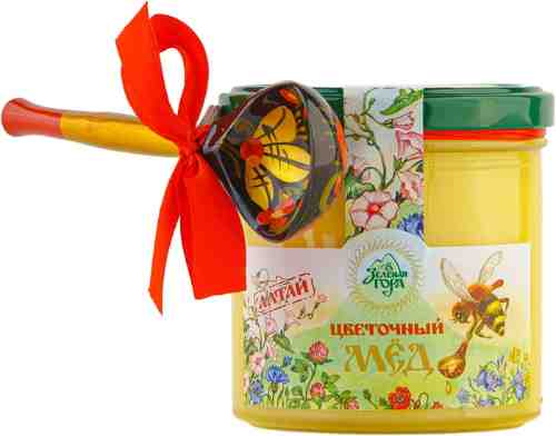 Мед Зеленая Гора Алтайский цветочный с ложкой 400г арт. 1025679