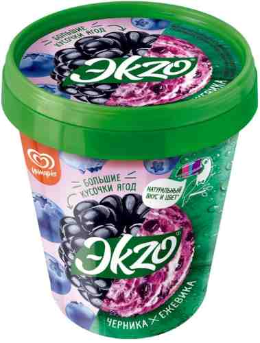 Мороженое Эkzo Черника-Ежевика 2.5% 520г арт. 690266