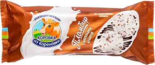 Мороженое Коровка из Кореновки Пломбир с шоколадной стружкой 400г арт. 538919