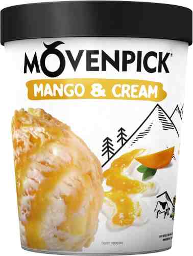 Мороженое Movenpick Пломбир Mango & cream 12.7% 281г арт. 1051383