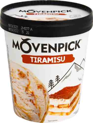 Мороженое Movenpick пломбир с сыром маскарпоне и кусочками печенья тирамису 277г арт. 1067865