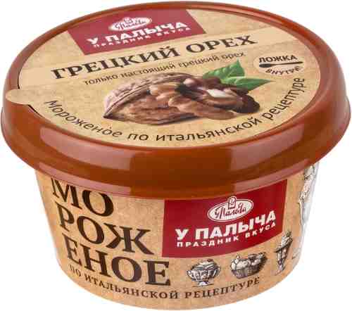 Мороженое сливочное У Палыча со вкусом крем-брюле и грецкого ореха 100г арт. 1109173