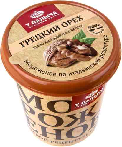 Мороженое сливочное У Палыча со вкусом крем-брюле и грецкого ореха 320г арт. 1109083