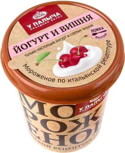 Мороженое сливочное У Палыча со вкусом йогурта и вишни 300г арт. 1109074