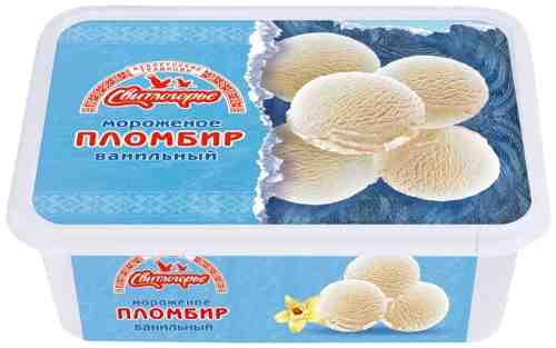 Мороженое Свитлогорье пломбир с ароматом ванили 15% 500г арт. 988787