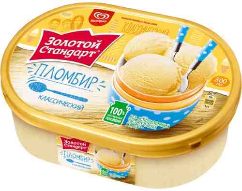 Мороженое Золотой Стандарт Пломбир Классический 12% 475г арт. 318737