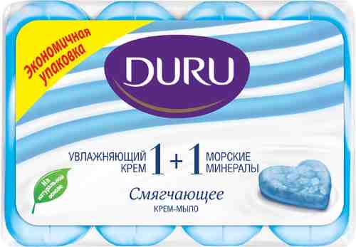 Мыло Duru Soft Sensations Морские минералы & Крем 4шт*90г арт. 312451