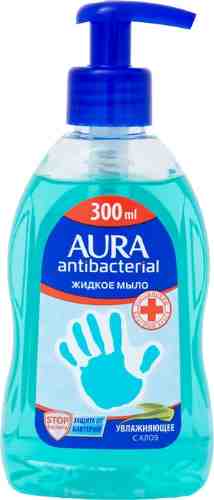 Мыло жидкое Aura Антибактериальное увлажняющее с алоэ 300мл арт. 629851