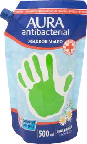 Мыло жидкое Aura антибактериальное увлажняющее с ромашкой 500мл арт. 555574