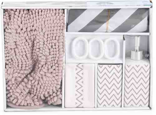 Набор аксессуаров для ванной комнаты Gromell Beige Sand 17 предметов арт. 1172152