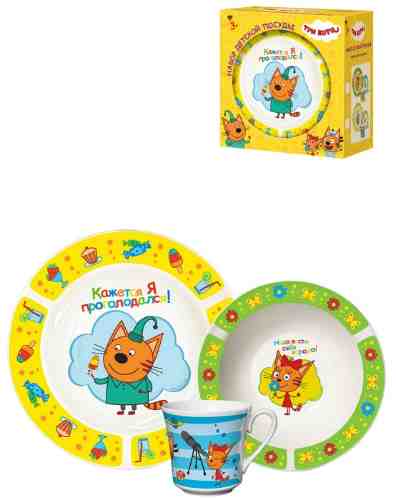 Набор детской посуды PrioritY Три кота 1 арт. 1140131