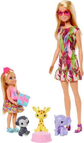 Набор игровой Barbie с куклами и питомцами арт. 1180244