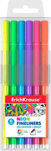 Набор линеров Erich Krause Neon 6 цветов арт. 967164