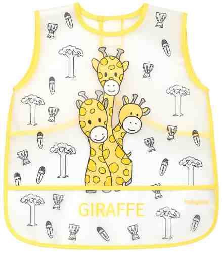 Нагрудник BabyOno Жирафики с кармашком с 12 месяцев арт. 1185268
