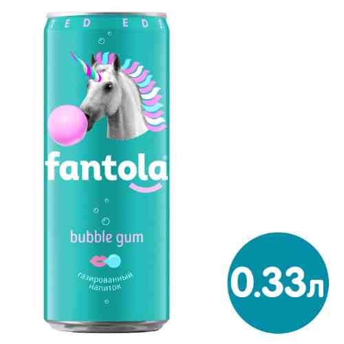 Напиток Черноголовка Fantola Bubble Gum 330мл арт. 956862