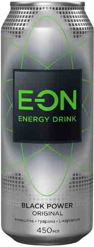Напиток E-ON Black Power Original энергетический 450мл арт. 461358