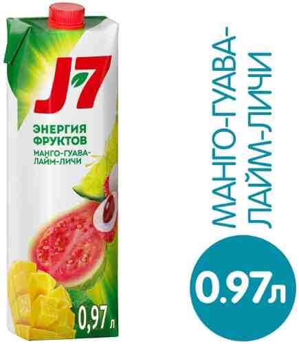 Напиток J-7 Лайм-личи Манго-гуава 970мл арт. 306572