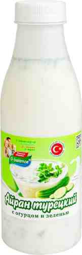 Напиток кисломолочный Айран Турецкий с огурцом и зеленью G-balance 1.8% 500г арт. 1136460