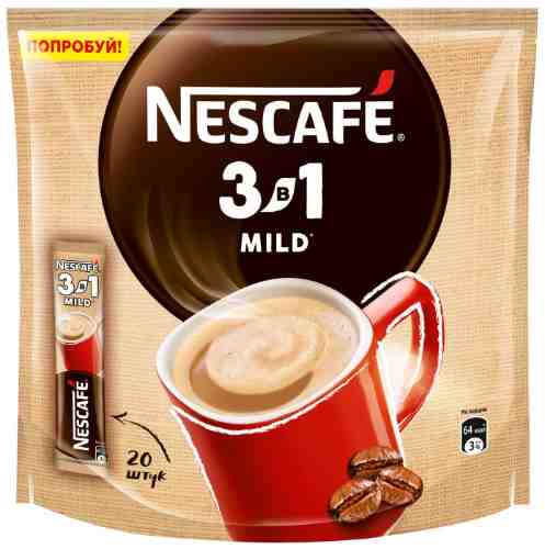 Напиток кофейный Nescafe 3в1 Мягкий 20шт*14.5г арт. 1019667