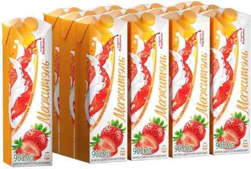 Напиток молочно-соковый Мажитэль Клубника 950г (упаковка 12 шт.) арт. 307524pack