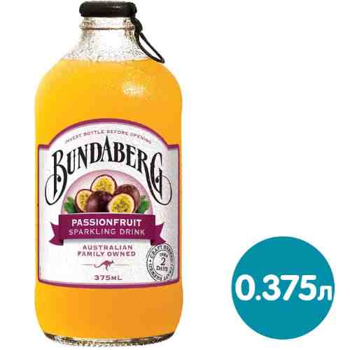 Напиток сокосодержащий Bundaberg Маракуйя газированный 375мл арт. 1139074