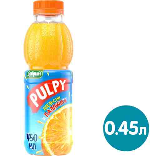 Напиток сокосодержащий Добрый Палпи Апельсин 450мл арт. 309645