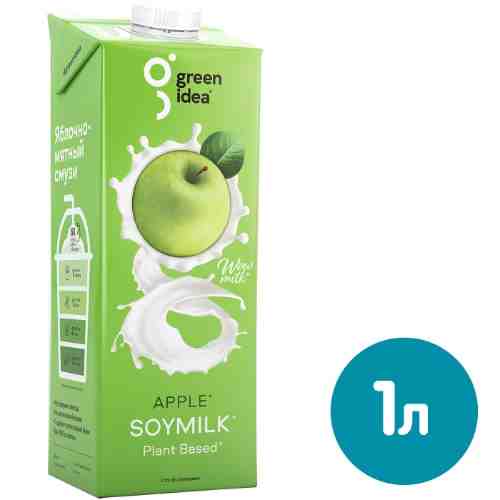 Напиток сокосодержащий Green Idea Соевый с соком яблока 1л арт. 1086525