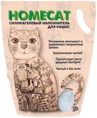 Наполнитель для кошачьего туалета Homecat Без запаха 3.8л арт. 1012990