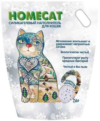 Наполнитель для кошачьего туалета Homecat Мороз 7.6л арт. 1012996
