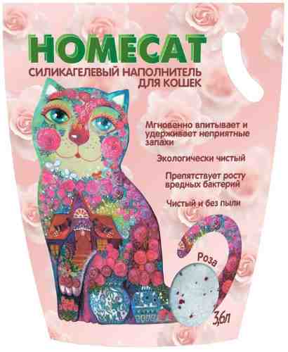 Наполнитель для кошачьего туалета Homecat Роза 3.8л арт. 1012997