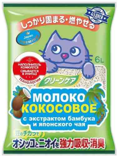 Наполнитель для кошачьего туалета Japan Premium Pet Молоко кокосовое растительный 6л арт. 1133720