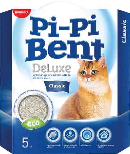 Наполнитель для кошачьего туалета Pi-Pi Bent DeLuxe Classic комкующийся 5кг арт. 509653