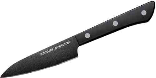 Нож Samura Shadow AUS-8 кухонный овощной с покрытием Black-coating 99мм арт. 1178028