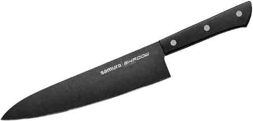 Нож Samura Shadow AUS-8 Шеф кухонный с покрытием Black-coating 208мм арт. 1178025