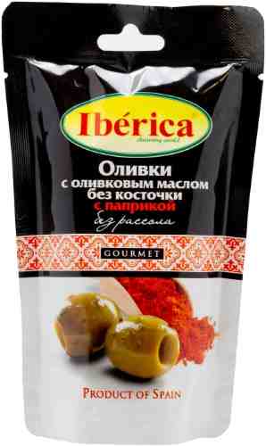 Оливки Iberica с оливковым маслом и паприкой 70г арт. 1108420