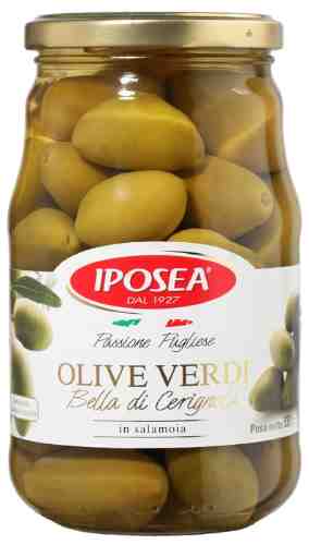 Оливки Iposea Bella di Cerignola с косточкой 310г арт. 415138