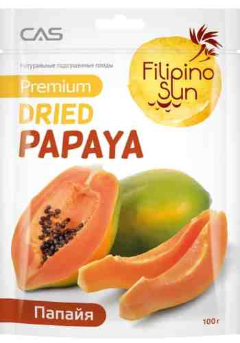 Папайя Filipino Sun сушеная 100г арт. 1118240