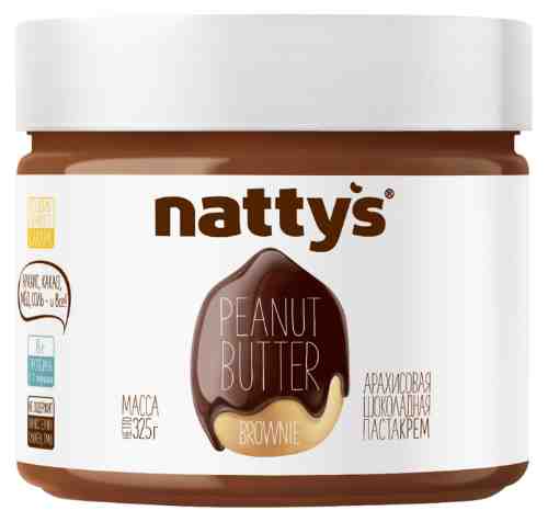 Паста Nattus арахисовая с какао и медом 325г арт. 970142