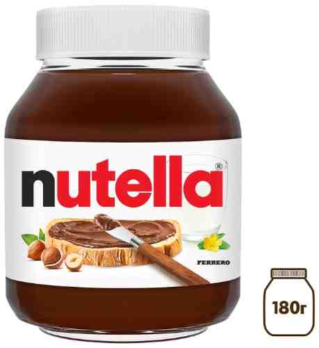 Паста Nutella ореховая с добавлением какао 180г арт. 304347